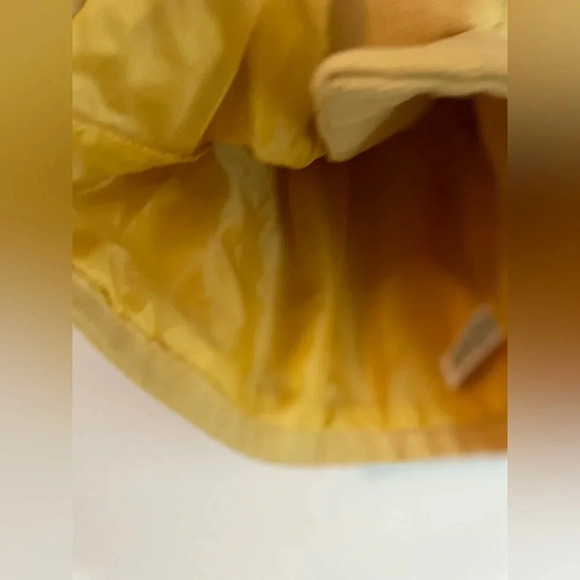 Max Studio toddler girls mustard yellow pea coat with bows on bell sleeves 3T - Picture 6 of 9